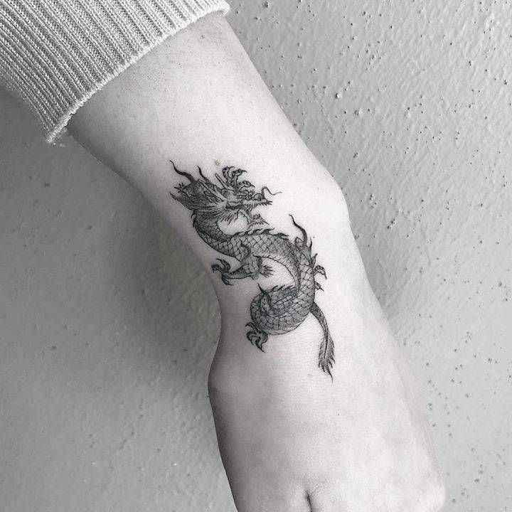 Top 50 Best Small Dragon Tattoos Designs Amazing for You