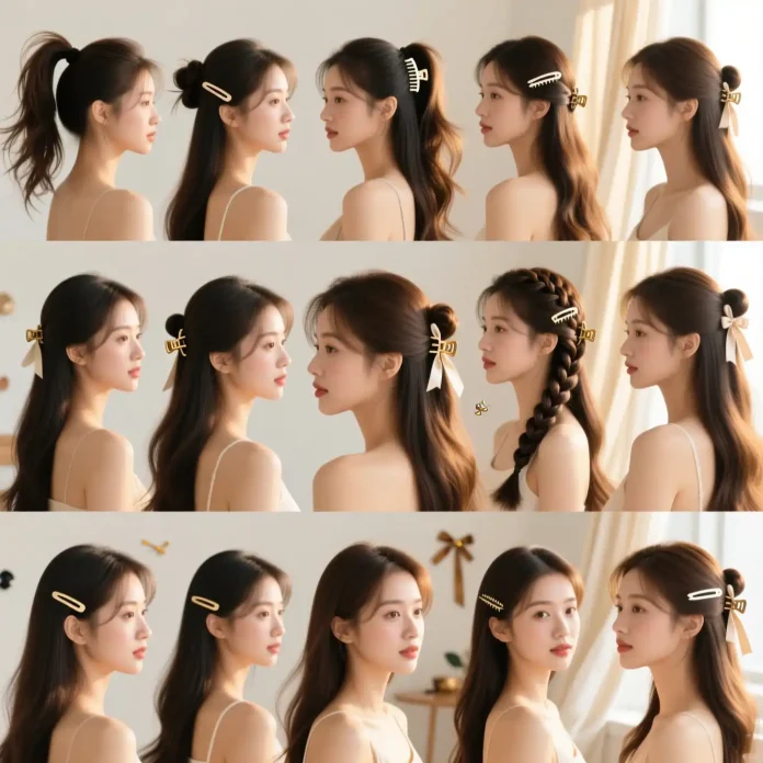 20 Easy Claw Clip Hairstyles for Long Hair