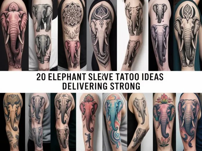 20 Elephant Sleeve Tattoo Ideas Delivering Strong