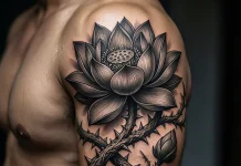 20 Masculine Flower Tattoo Ideas Blending Strength with Floral Detail
