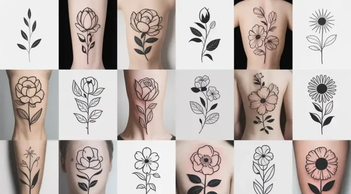 21 Guys Flower Tattoo Designs Shaping Clean Modern Ink Trends