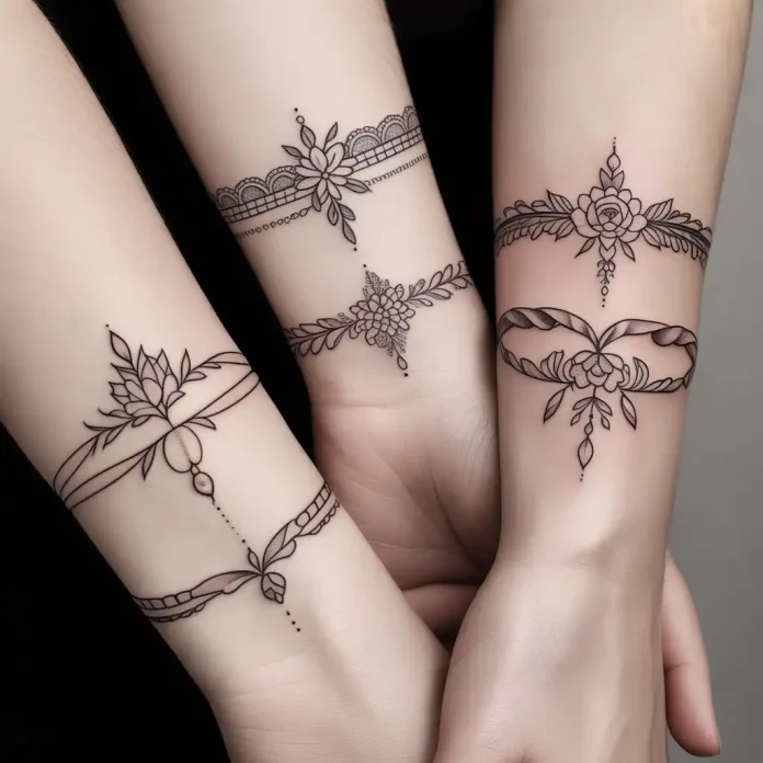 22 Feminine Bracelet Tattoo Ideas Creating Elegant Wrapped Designs