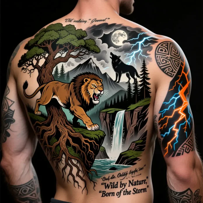 22 Nature Tattoo Ideas for Men Expressing Wild Outdoor Energy