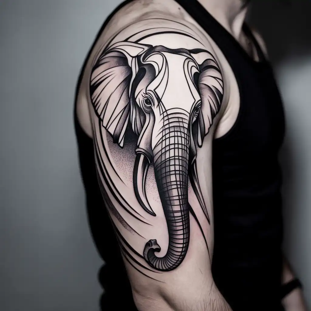 Abstract Storytelling Elephant Sleeve