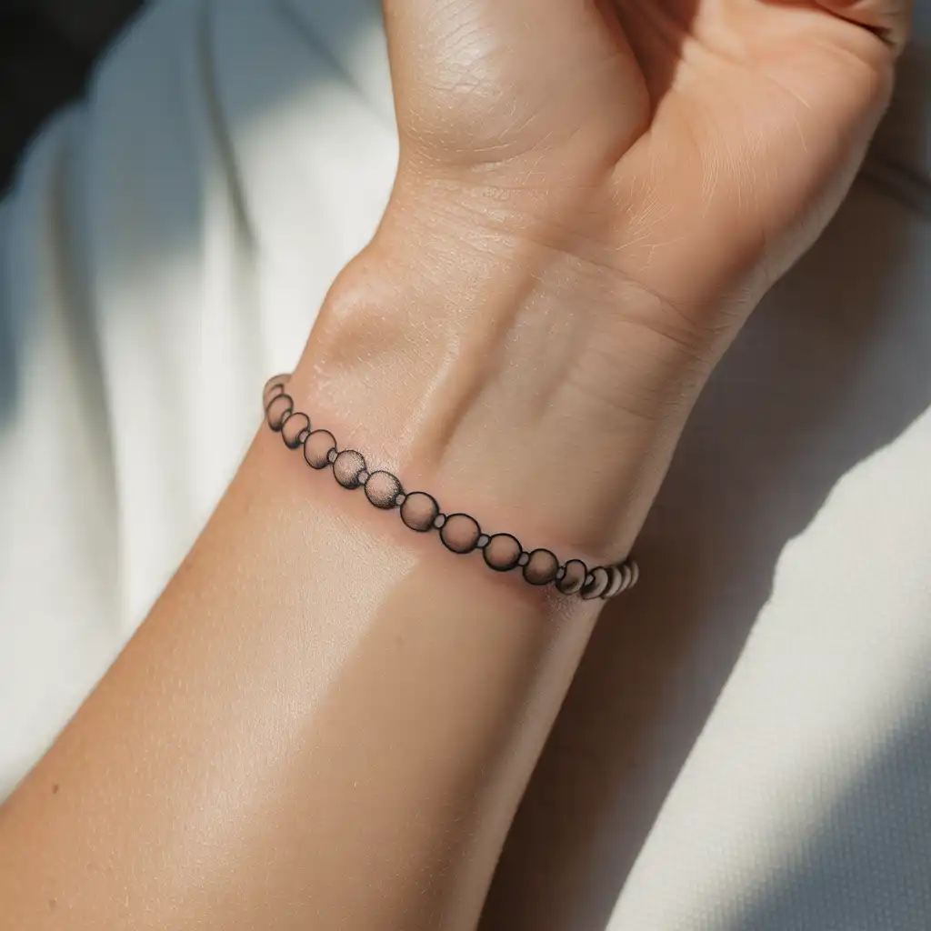 Beaded Bracelet Tattoo
