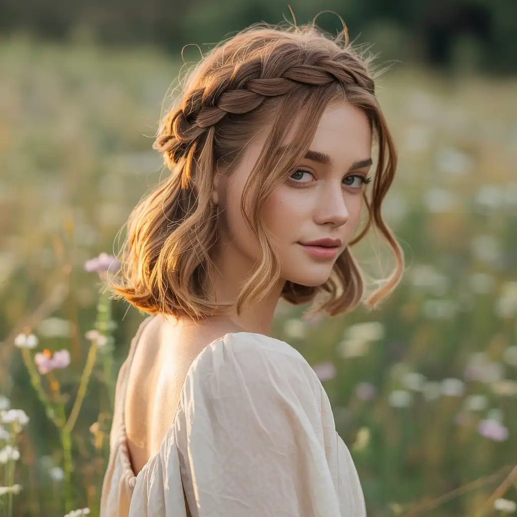 Braided Crown Half-Up