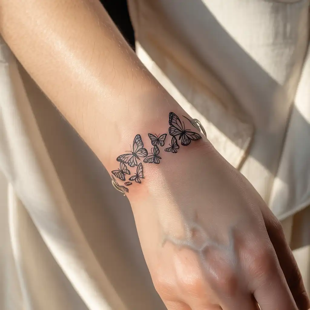 Butterfly Bracelet Tattoo
