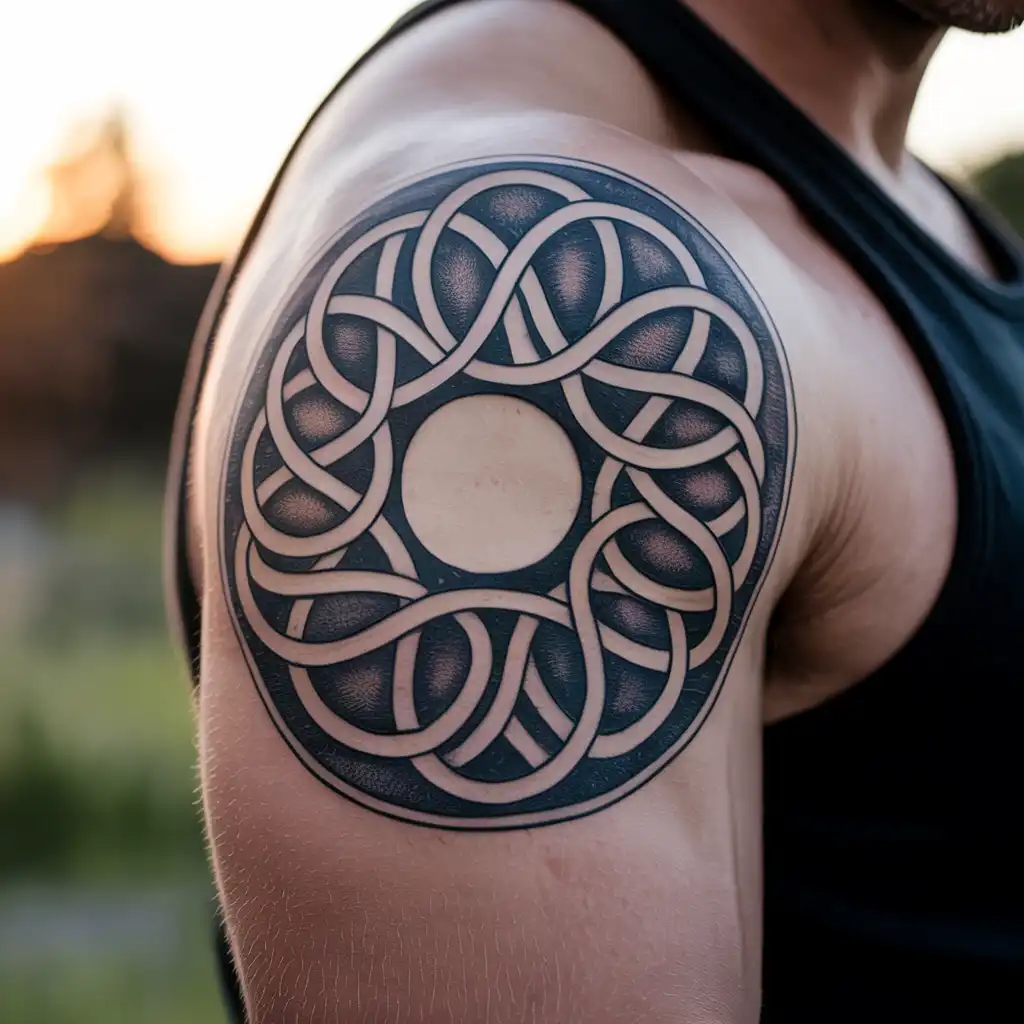 Celtic Sun Knot Tattoo