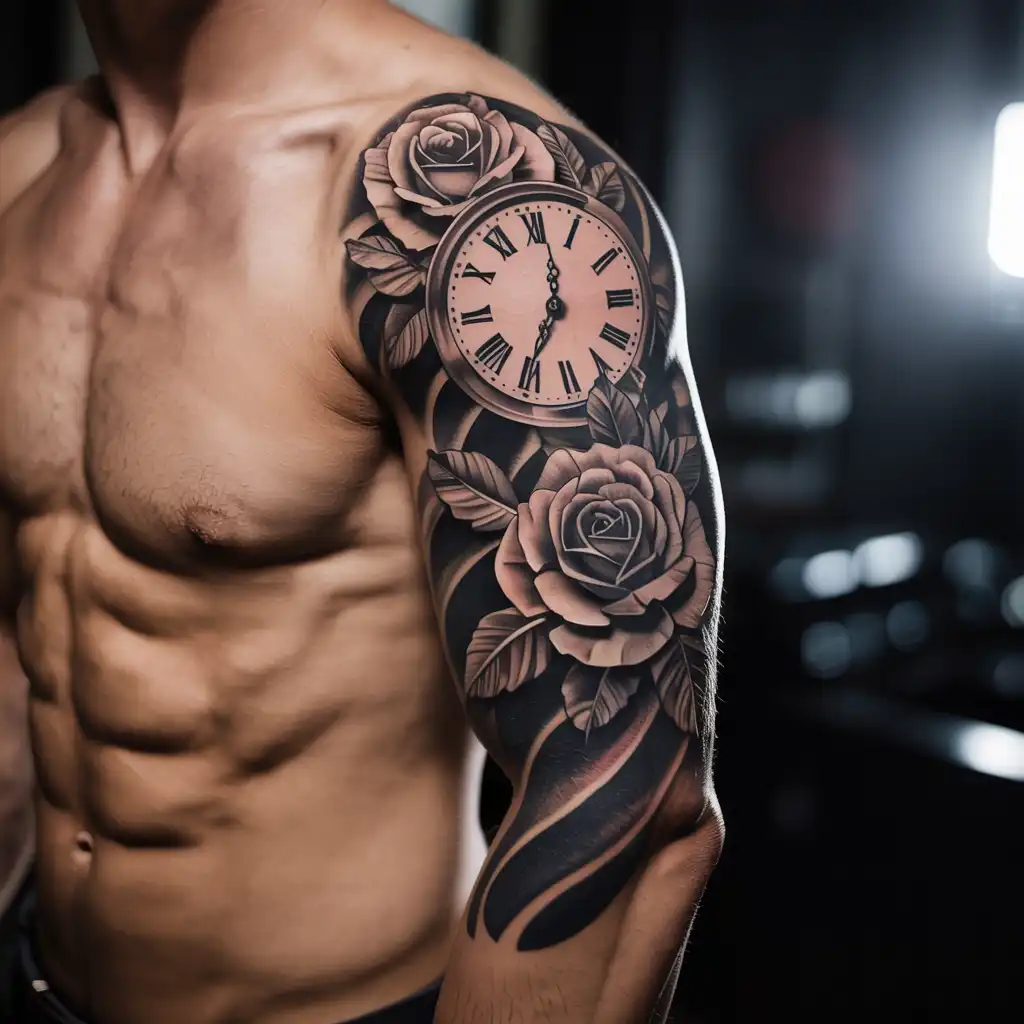 Clock and Rose Symbolism