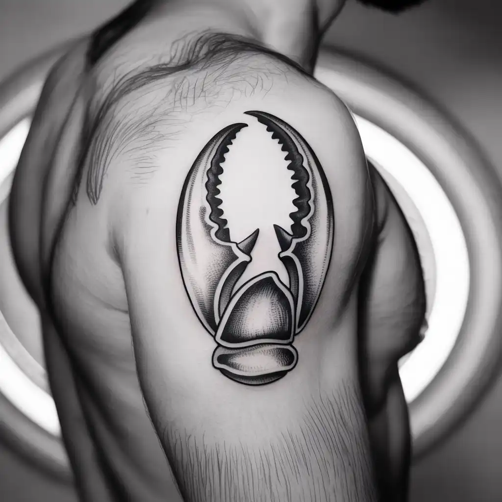 Crab Claw Symbol Tattoo