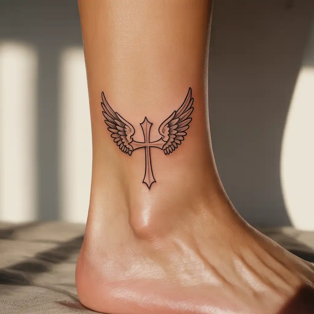 Cross with Angel Wings