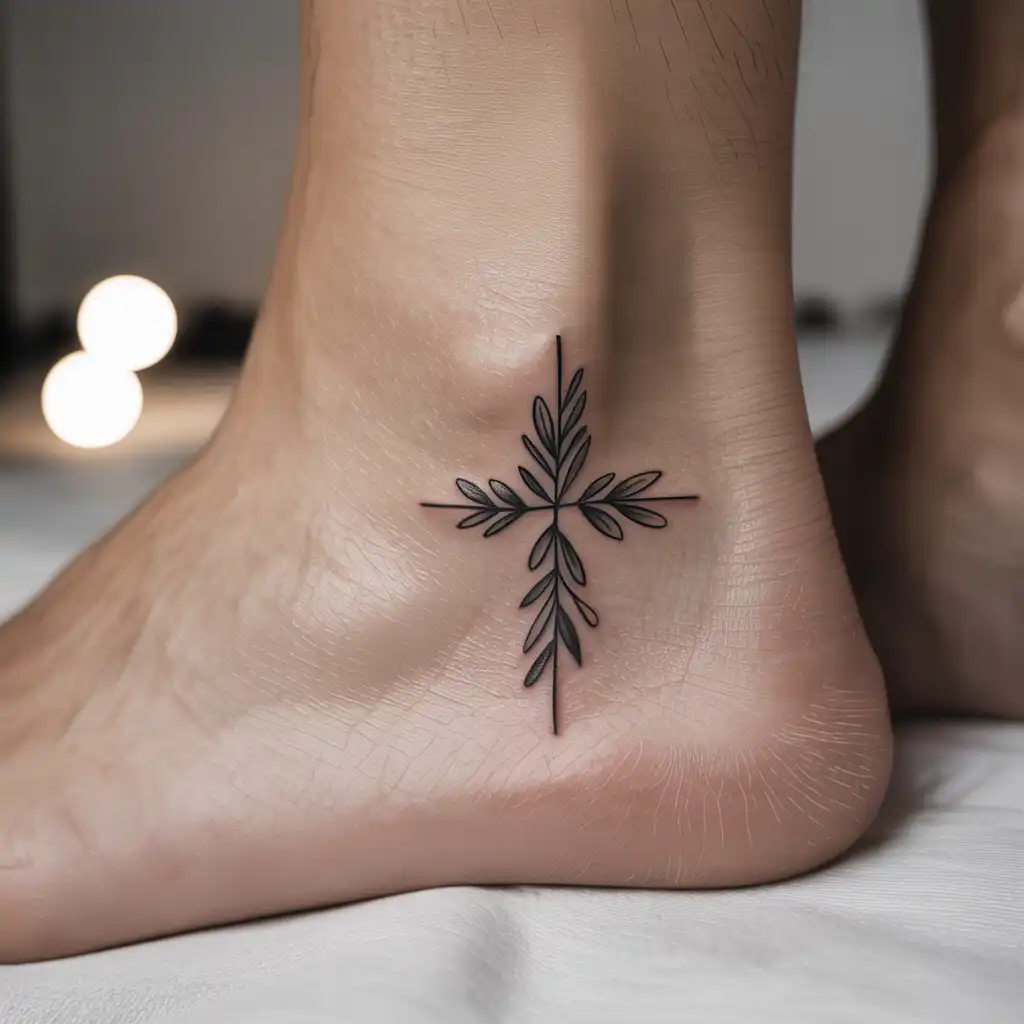 Cross with Olive Branch