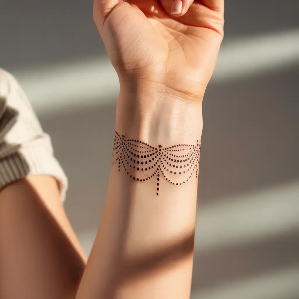 Dotwork Bracelet Tattoo