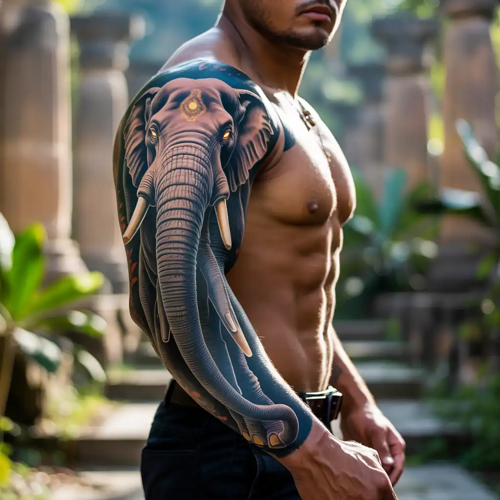 Elephant Warrior Guardian Sleeve