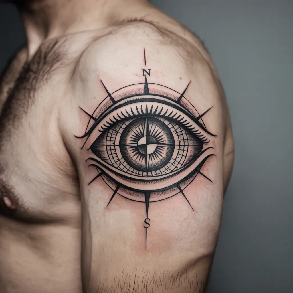 Eye With Compass Tattoo Meaning