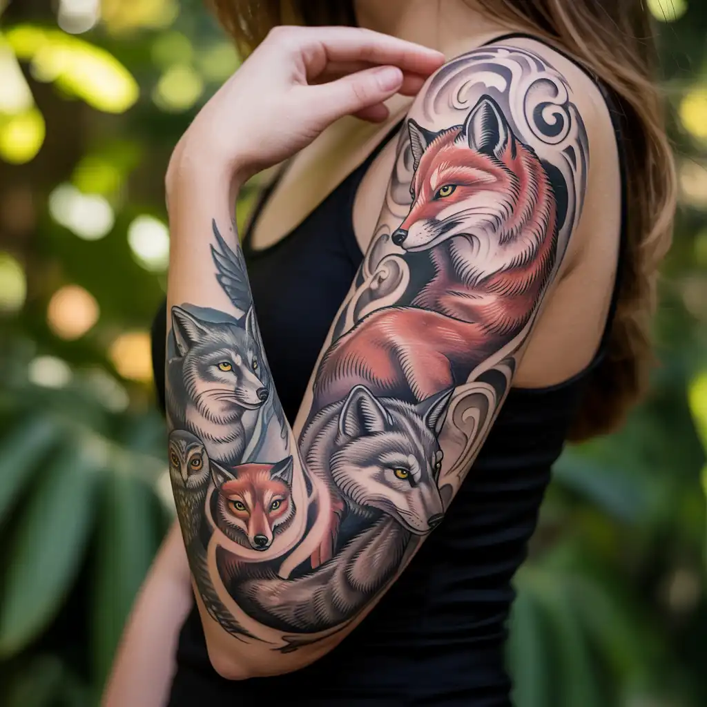 Feminine Animal Spirit Sleeve