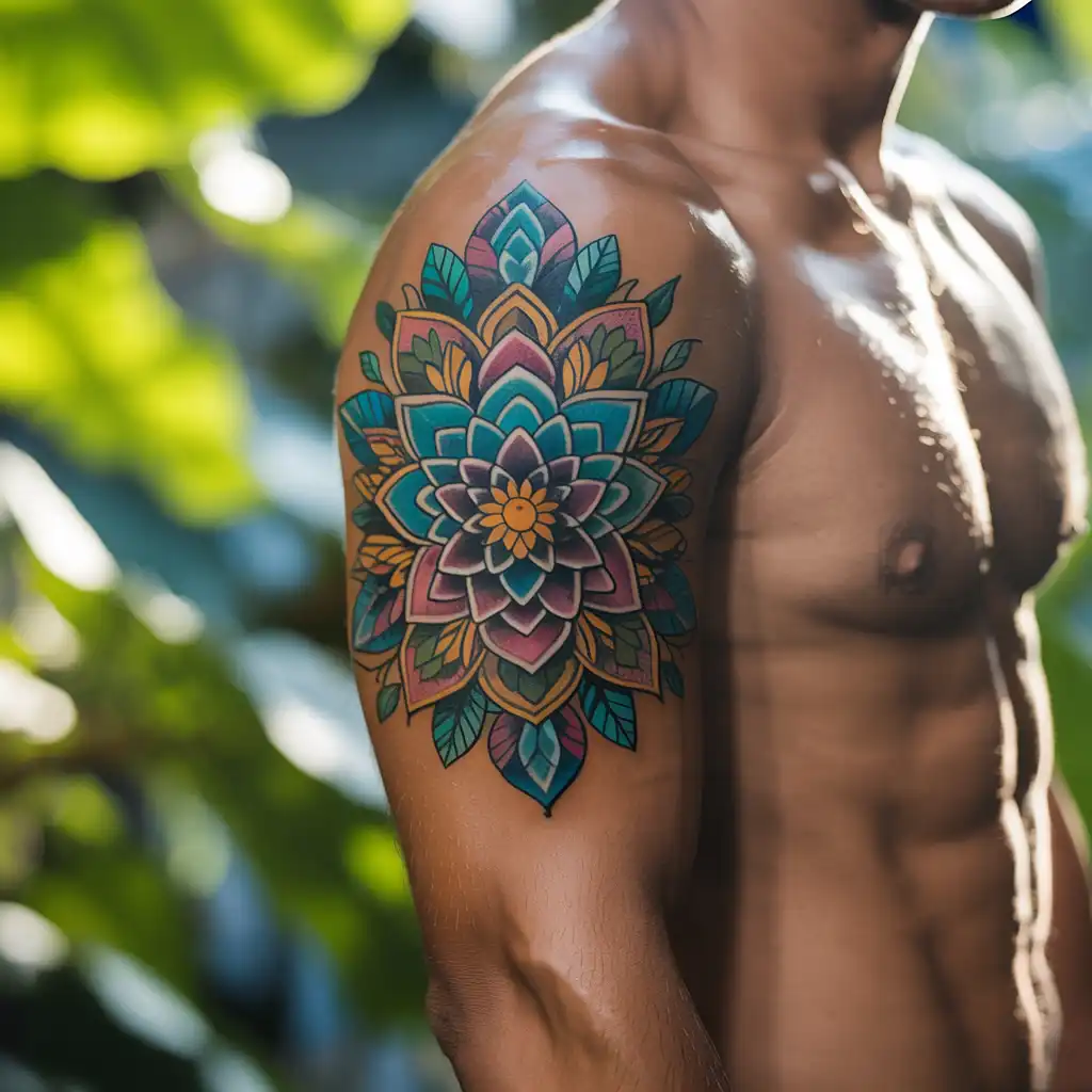 Floral Mandala Tattoo