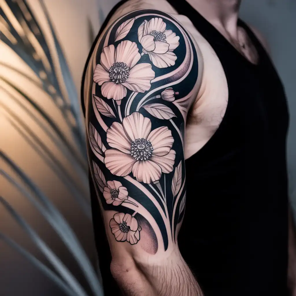 Floral Rib Tattoo