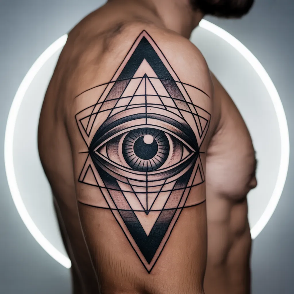 Geometric Eye Tattoo Meaning