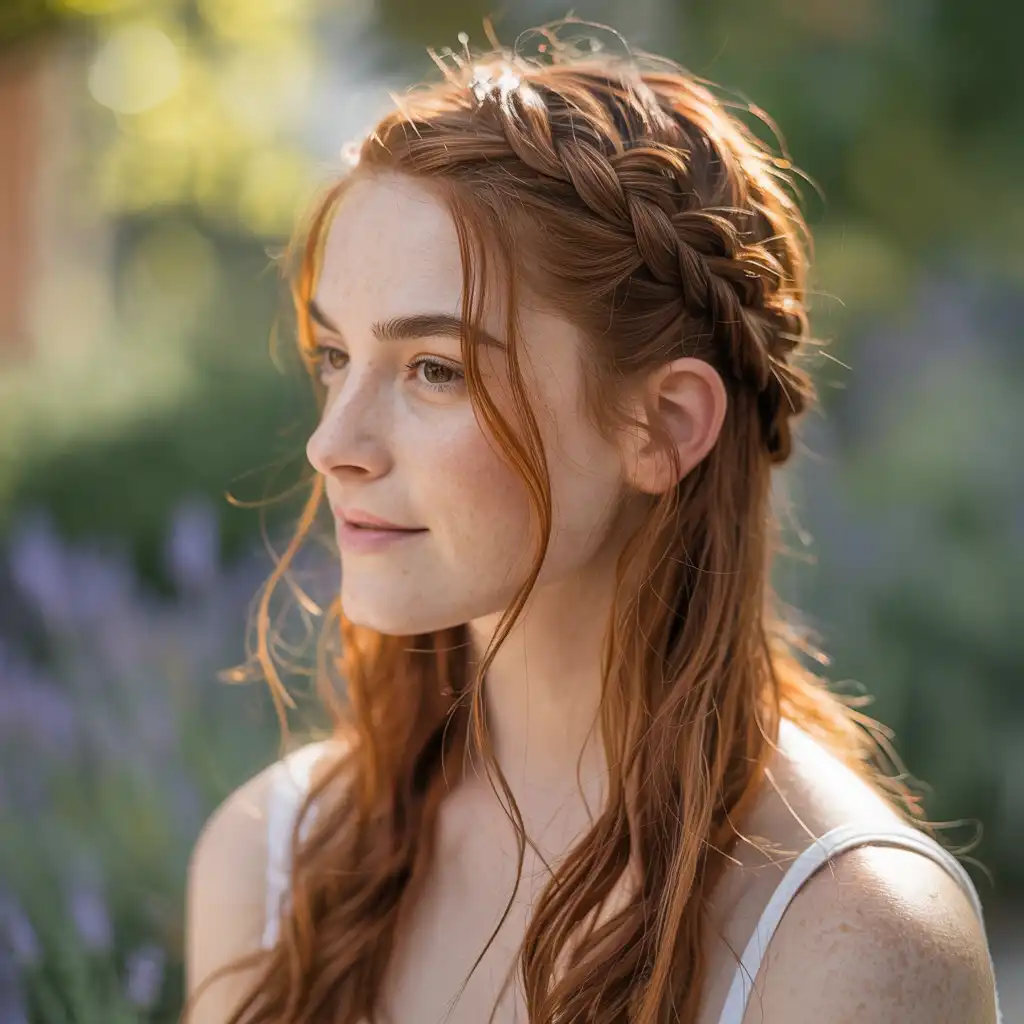 Half Up French Braid