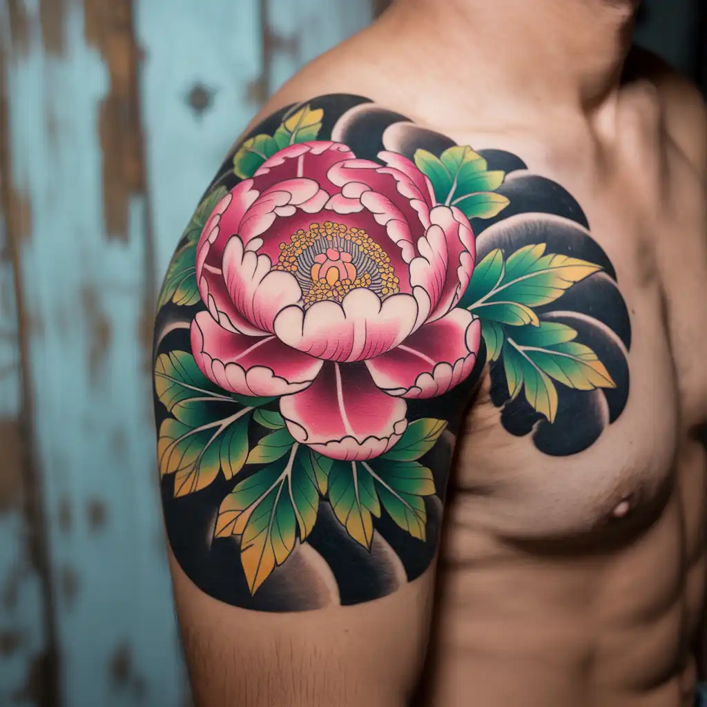 Japanese Peony Tattoo