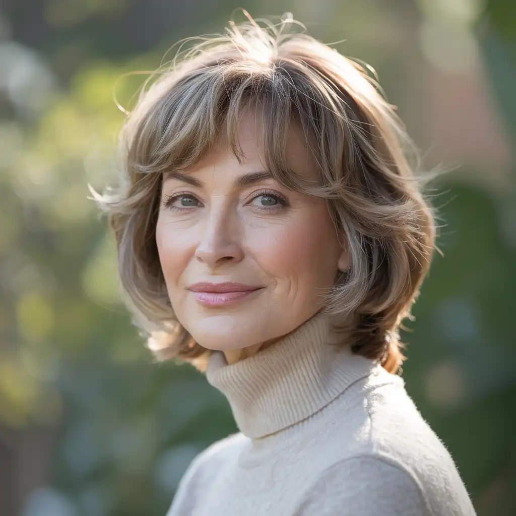 Layered Cut with Bangs