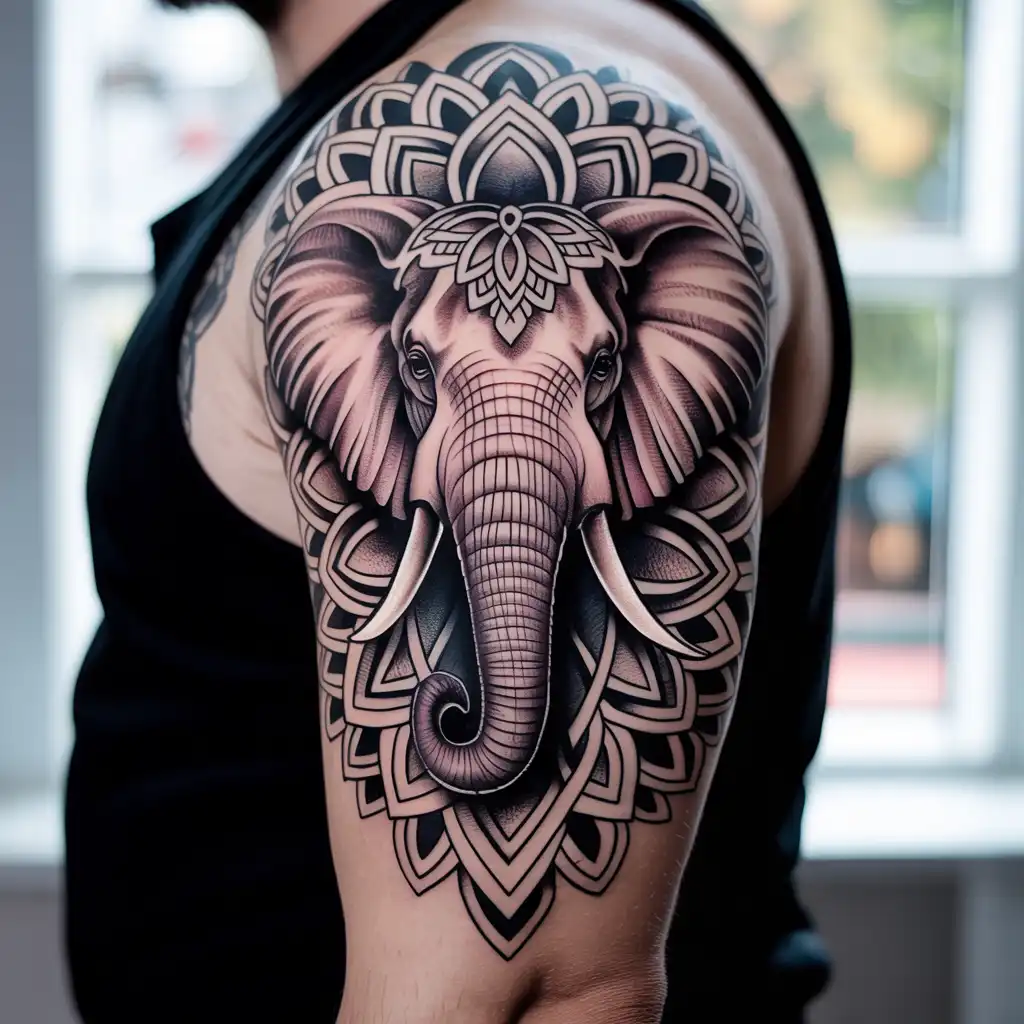 Mandala Elephant Spiritual Sleeve