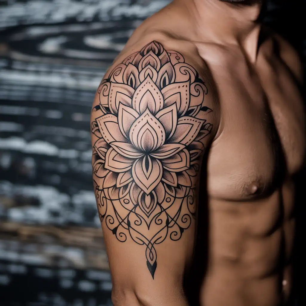 Mandala Flower Tattoo