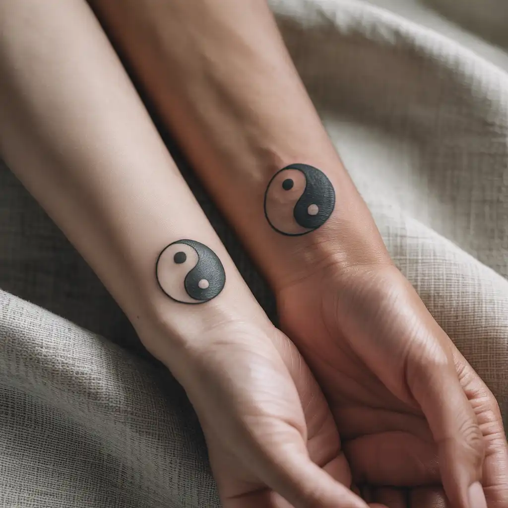 Matching Yin and Yang Tattoos