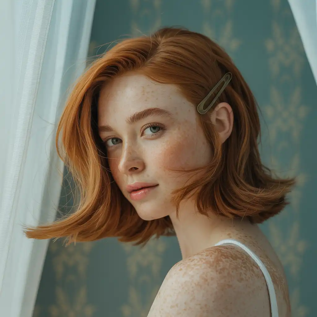 Medium Hair with Flipped Ends