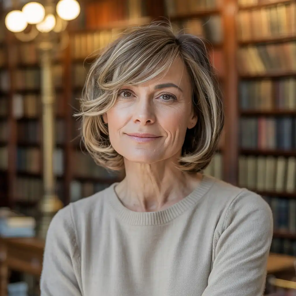 Medium Length with Side Bangs