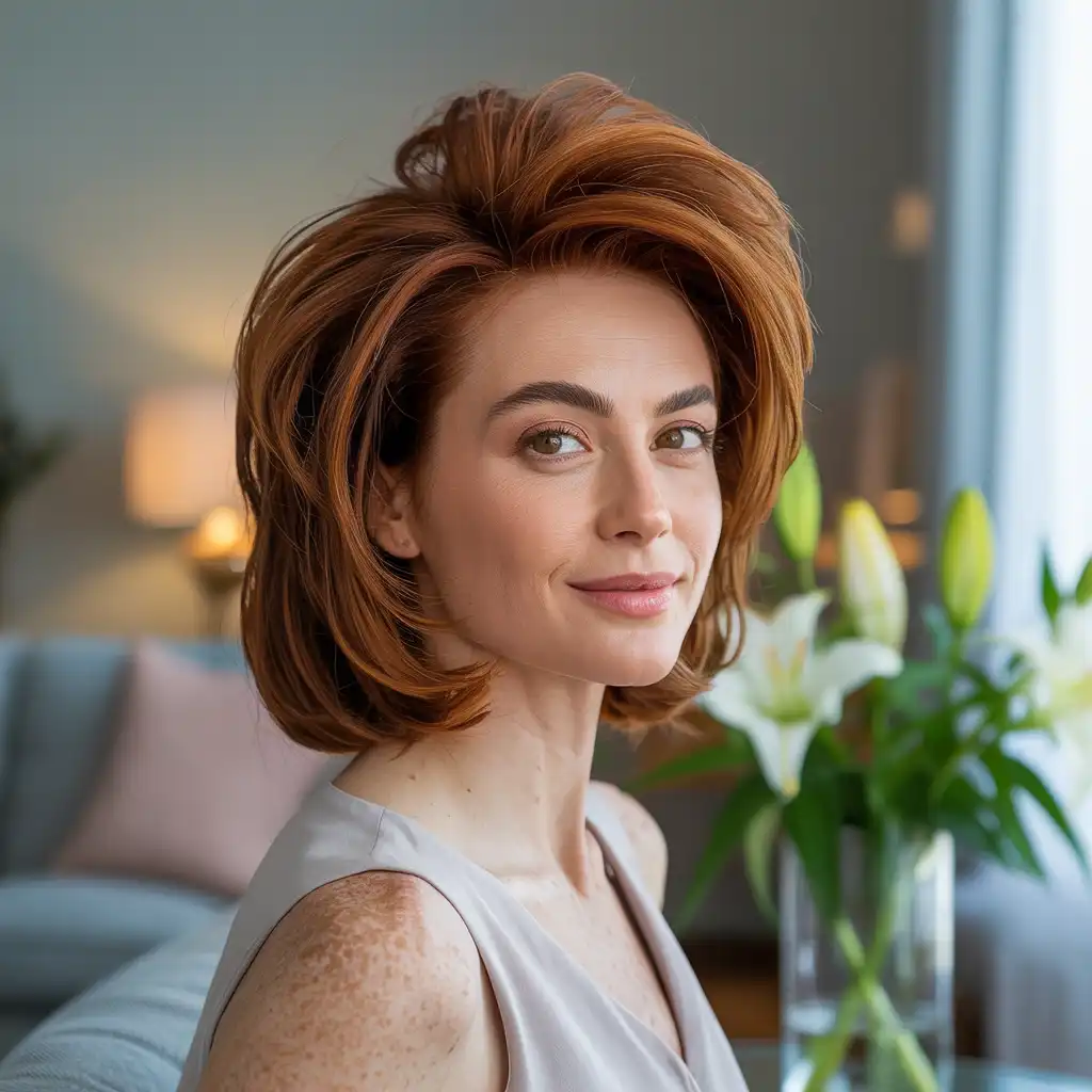 Medium Length with Volume Crown