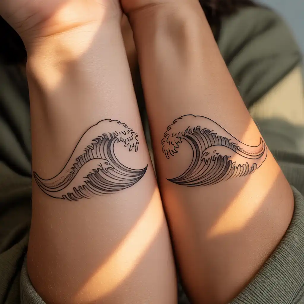 Minimal Wave Matching Tattoos
