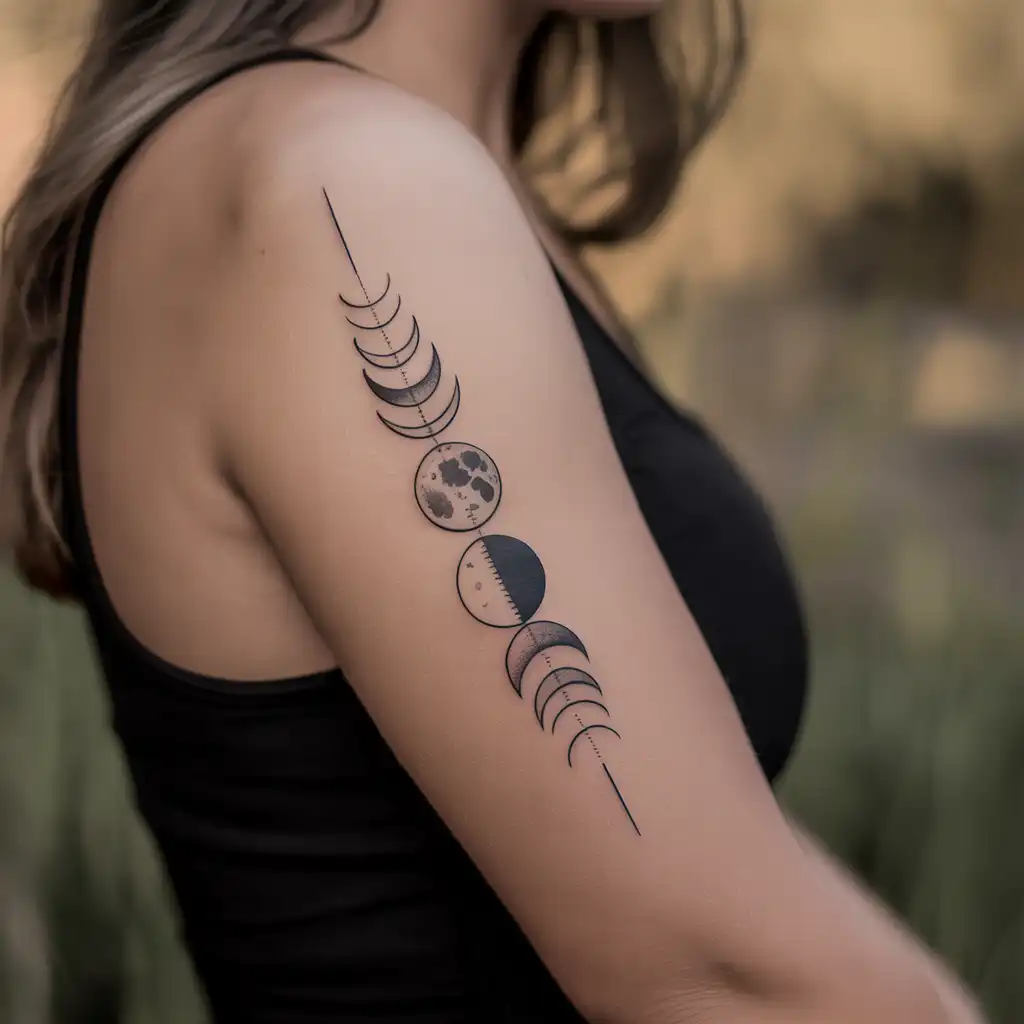 Moon Phase Feminine Sleeve