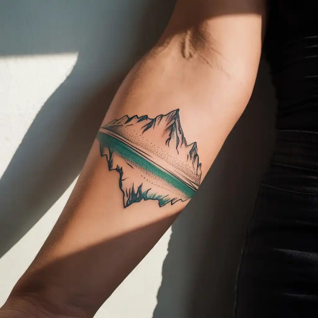 Mountain Reflection Tattoo