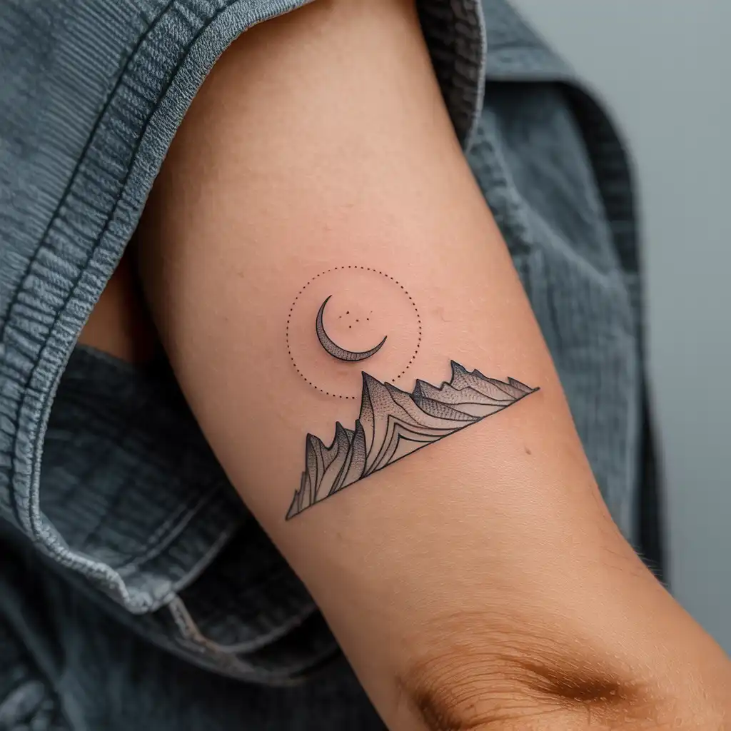 Mountain and Moon Design