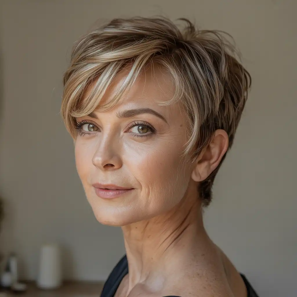 Pixie with Side Bangs