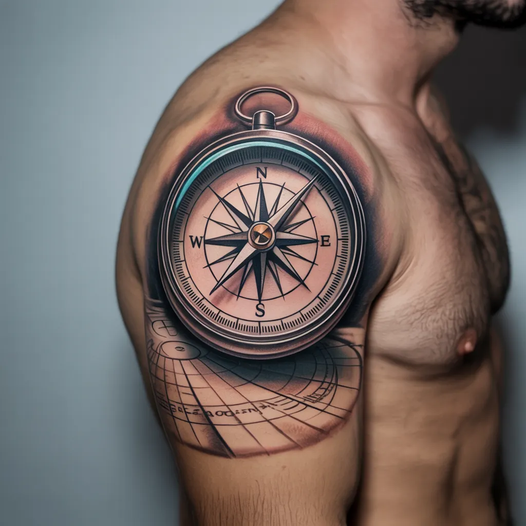 Realistic Metal Compass