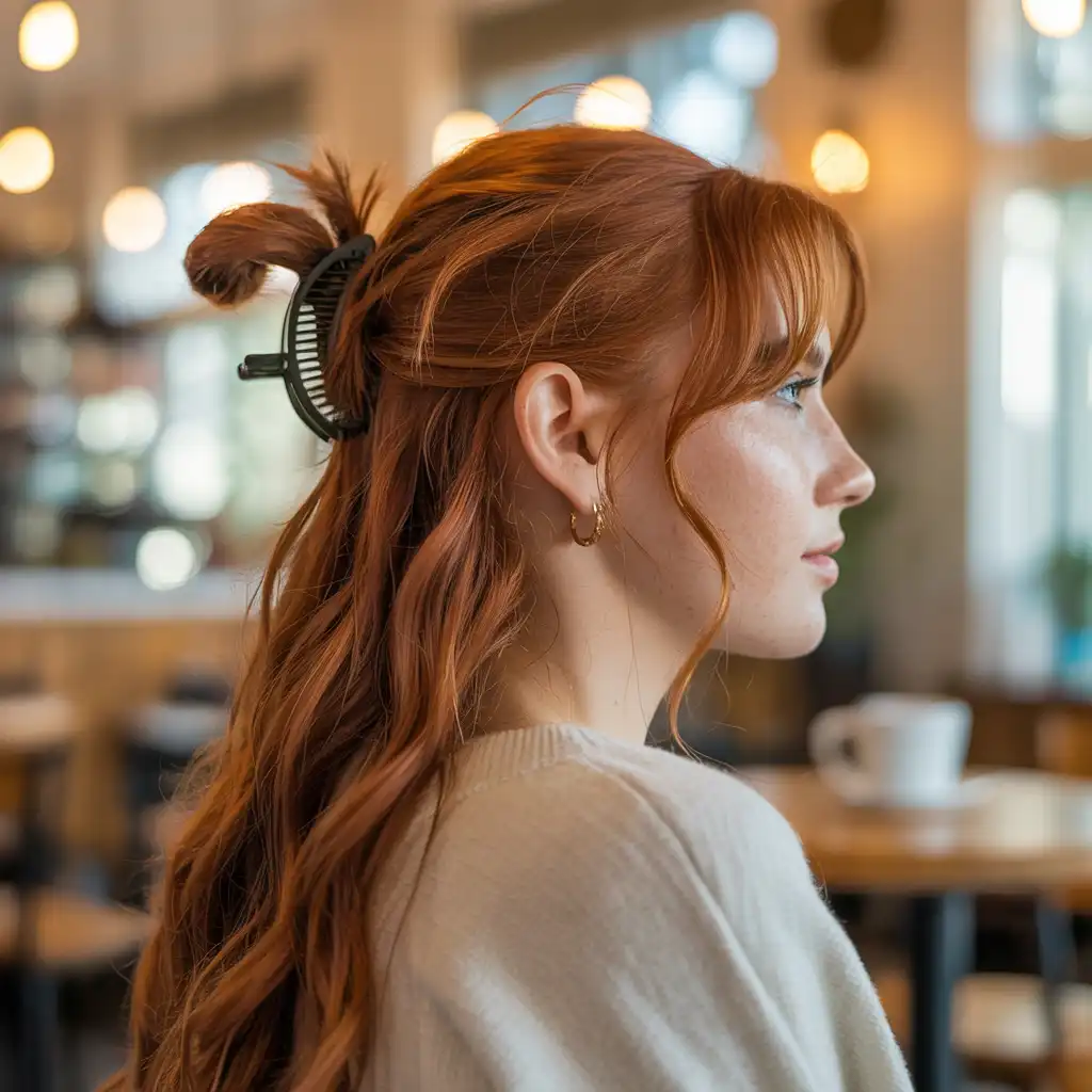 Relaxed Claw Clip Bun