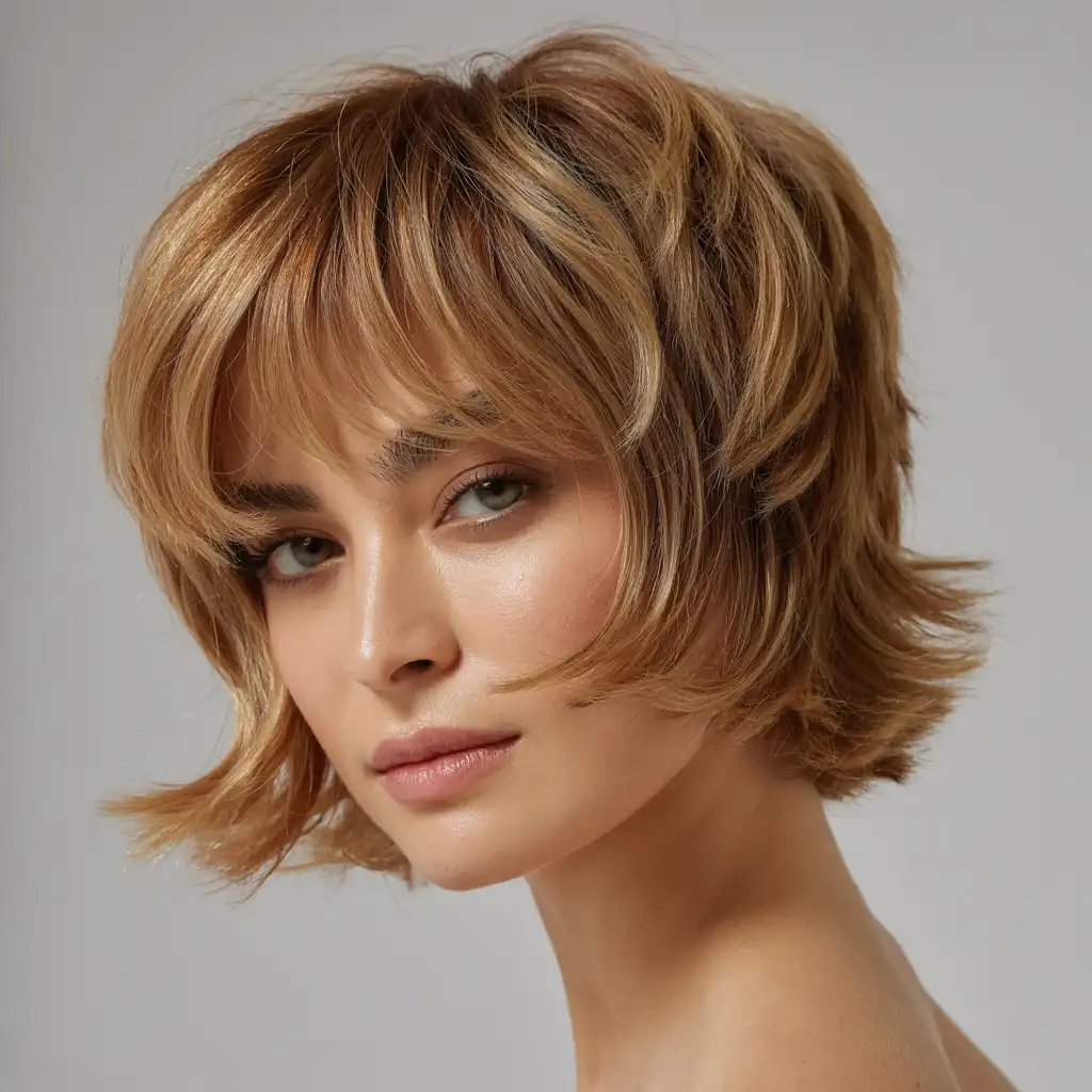 Rounded Shaggy Cut