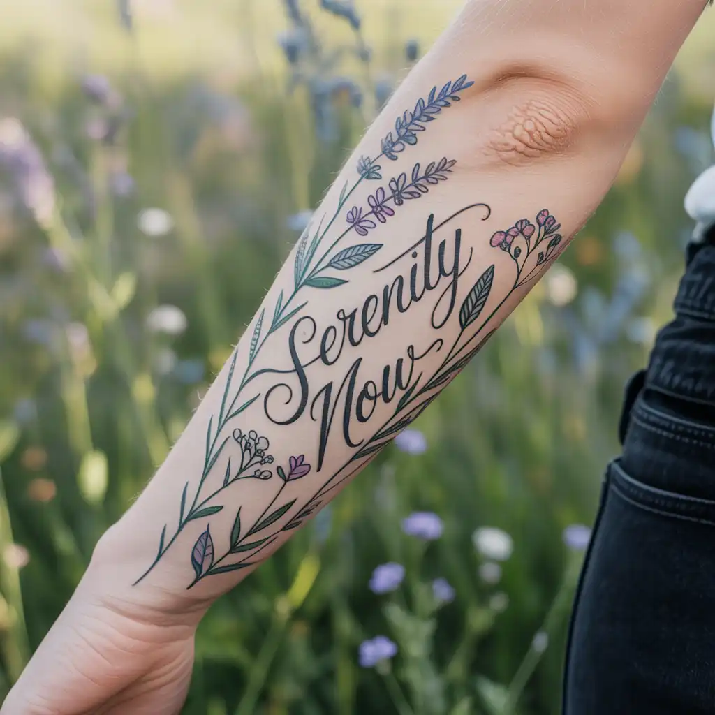 Script and Floral Harmony