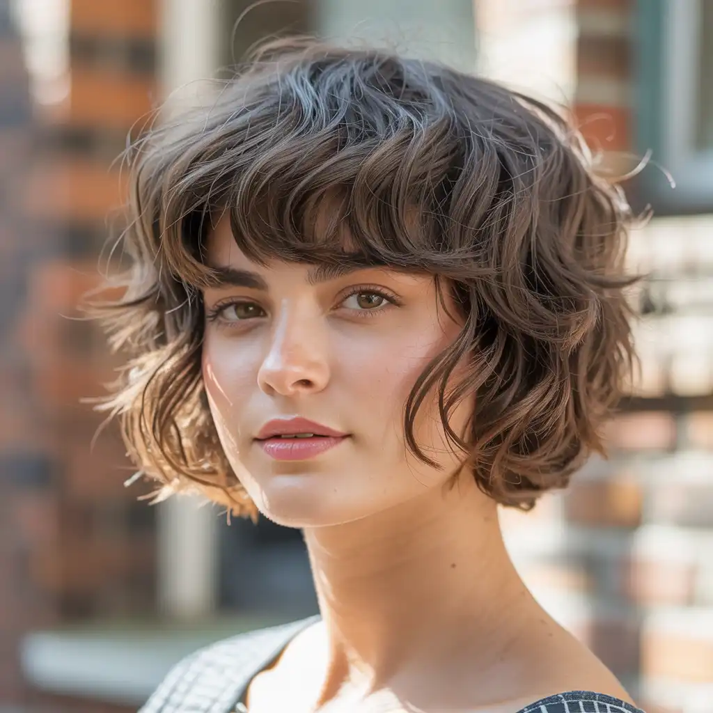 Short Shag for Wavy Hair