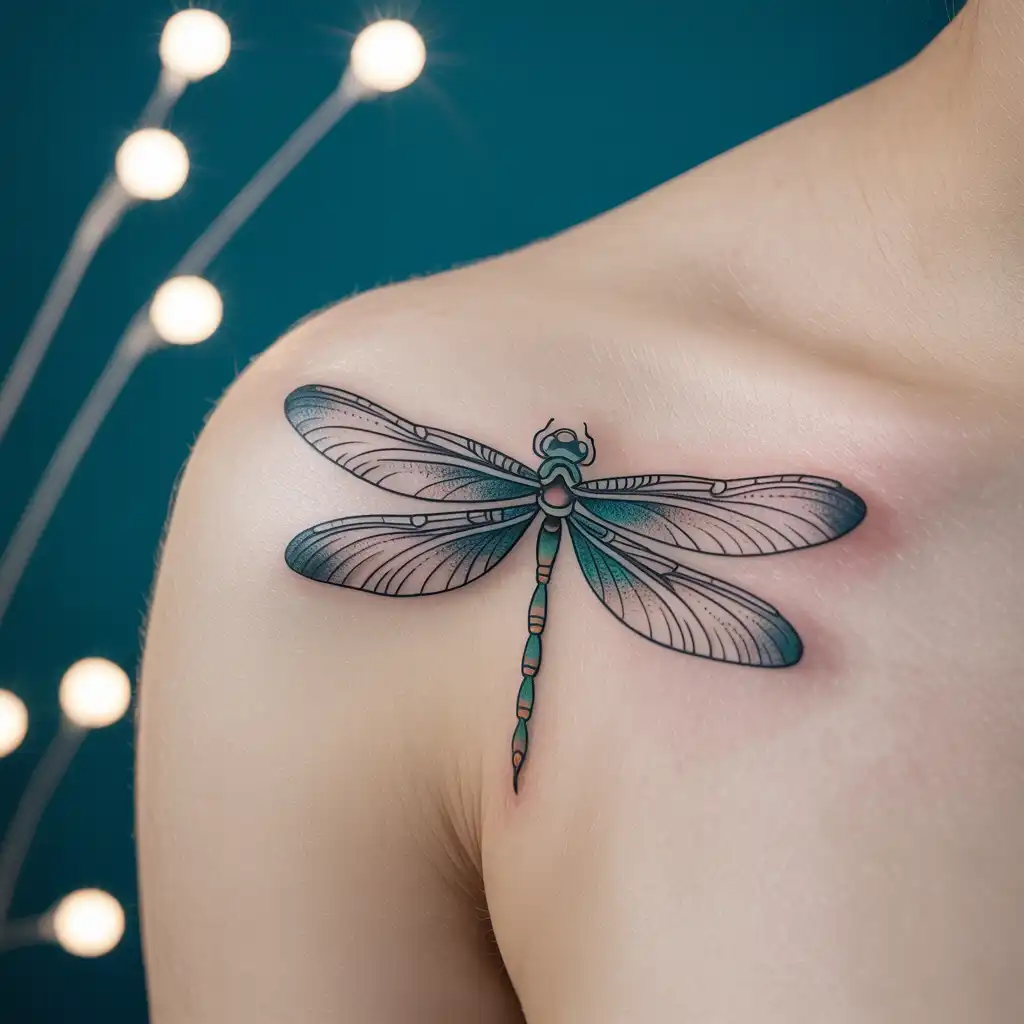 Spiritual Dragonfly Tattoo