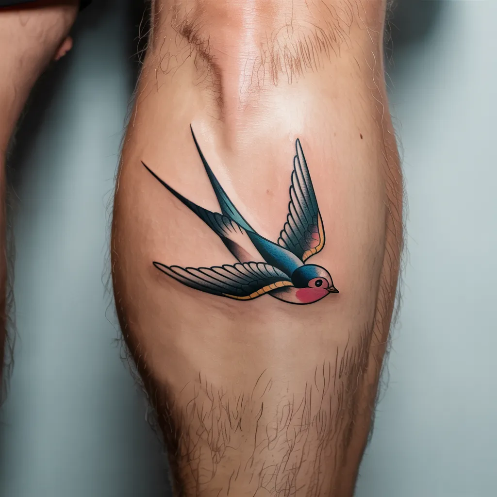 Swallow Tattoo for Wanderlust & Adventure