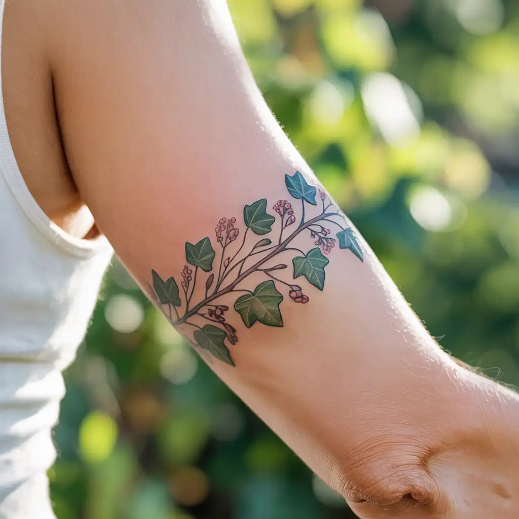 Thin Vine Band Tattoo