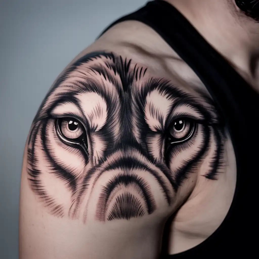 Wolf Eyes Focus Tattoo