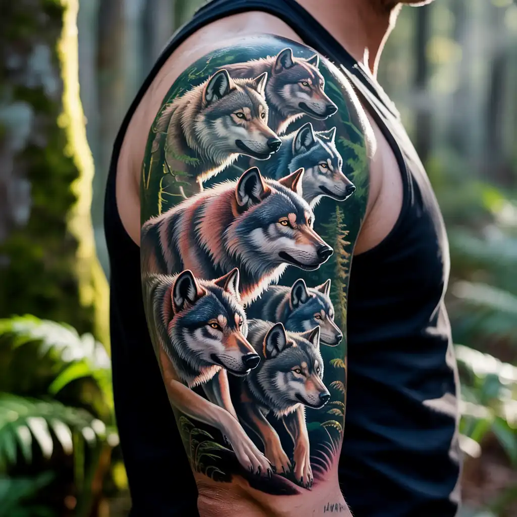 Wolf Pack Loyalty Tattoo