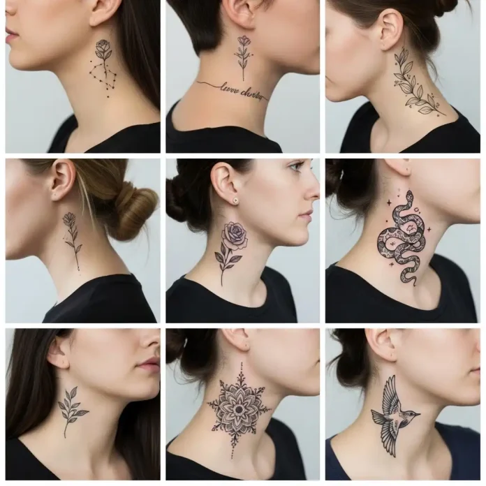 20 Neck Tattoo Ideas for Women