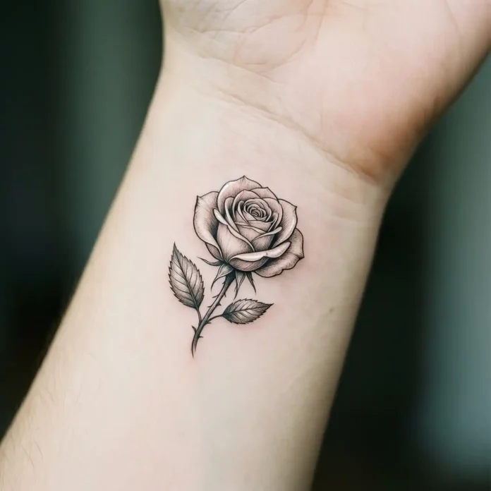 20 Trendy Cute Small Rose Tattoo Ideas