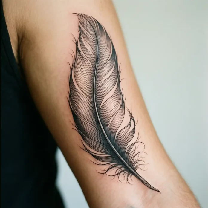 24 Feather Tattoo Ideas for Females Inspiring Graceful Airy Designs